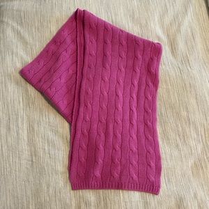 Ralph Lauren Collection cable cashmere scarf